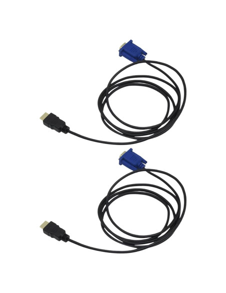 Cable HDMI a VGA 1.83m INGQI - Paquete de 2, HD 1080P