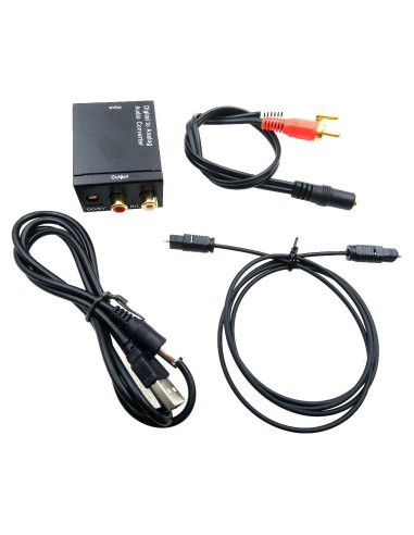 Adaptador Convertidor de Audio Digital a Analógico Dingyu