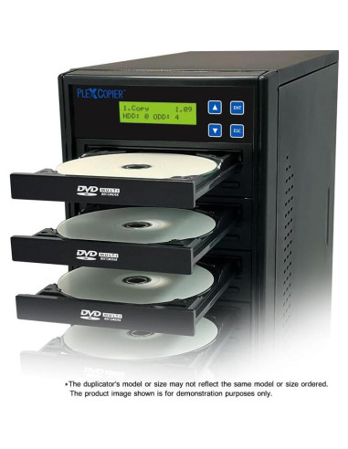 Duplicador de DVD/CD PlexCopier PLEX-S3T-DVD-BK 24X Negro
