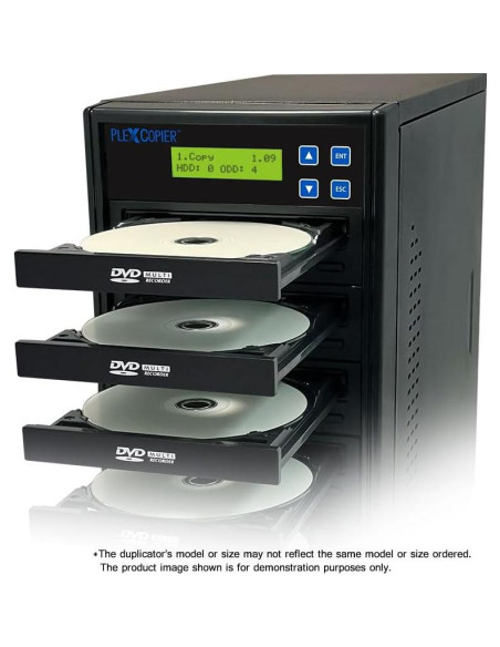 Duplicador de DVD/CD PlexCopier PLEX-S3T-DVD-BK 24X Negro