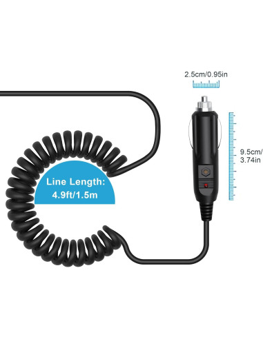 Adaptador de Corriente DC 12V para DVD Portátil Kawasaki PVS1112