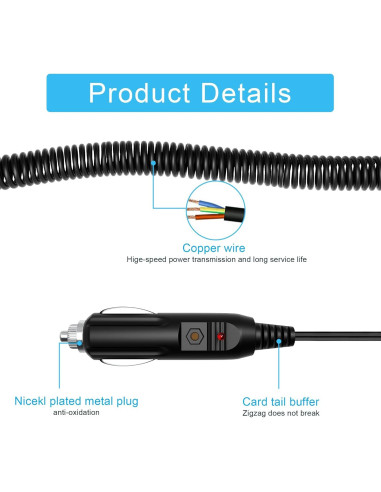Adaptador de Corriente DC 12V para DVD Portátil Kawasaki PVS1112