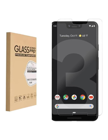 Protector de Pantalla Vidrio Templado HYGAMOCC para Google Pixel 3XL