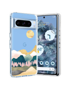 Funda Unov TPU Transparente para Pixel 8 Pro Diseño Relieve