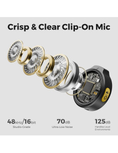 Micrófono Lavalier Inalámbrico NearStream AWM25T con Cancelación de Ruido 2