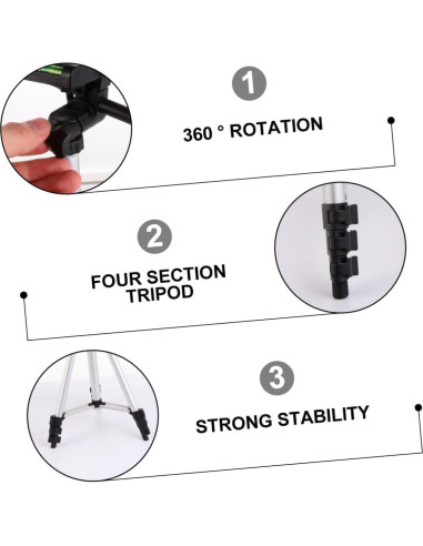 Trípode Portátil Ligero Tofficu para Smartphone y Cámara 35 cm