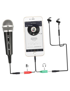 Soporte de Micrófono y Teléfono ifundom con Luz de Anillo