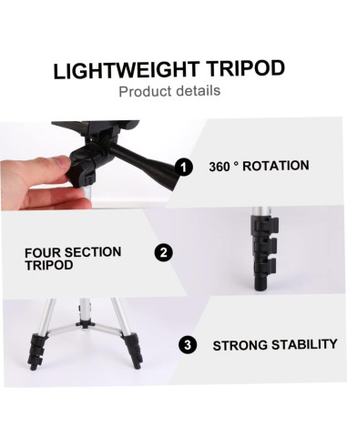Trípode Portátil Ligero Tofficu para Smartphone y Cámara 35 cm