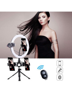 Anillo de Luz Selfie K&F Concept 28 cm con Trípode y Control Remoto 2