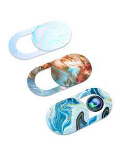 Cubiertas de Webcam Leadiy Marmoleado 3PCS para Laptop