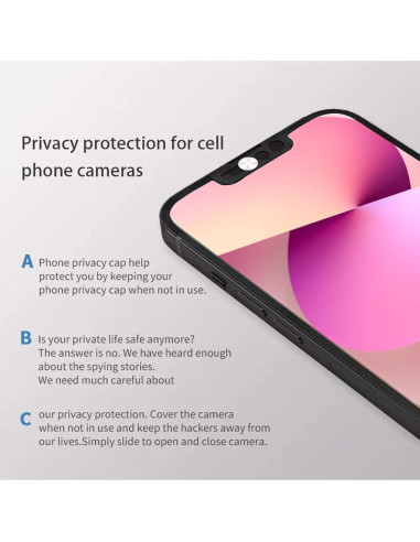 Protector de Lente de Cámara Peramarl para iPhone 13/13Pro/13mini/13Pro Max - Plata