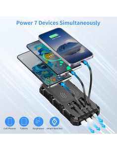 Banco de Energía Solar 49800mAh Carga Rápida Inalámbrica 2