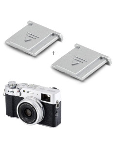 Tapa de Zapata Fría JJC 2 Pcs Plata para Fujifilm