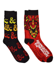 Calcetines Dungeons and Dragons HYP 2 Paquetes Unisex