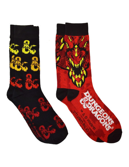 Calcetines Dungeons and Dragons HYP 2 Paquetes Unisex