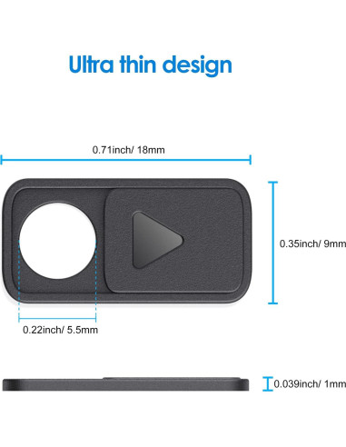 Cubierta de Cámara JETech Deslizante Ultra Delgado - Paquete de 6