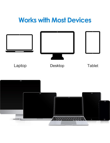 Cubierta de Cámara JETech Deslizante Ultra Delgado - Paquete de 6