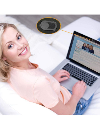 Cubierta de Webcam CloudValley CV2 - Protección Privacidad Negra