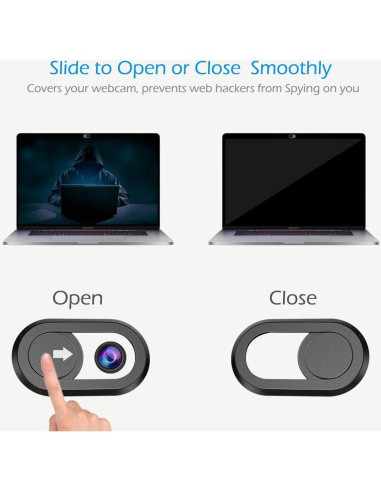 Cubierta de Webcam CloudValley CV2 - Protección Privacidad Negra