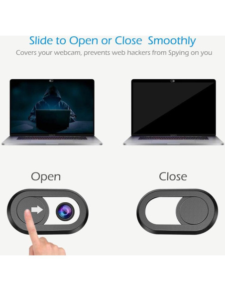 Cubierta de Webcam CloudValley CV2 - Protección Privacidad Negra