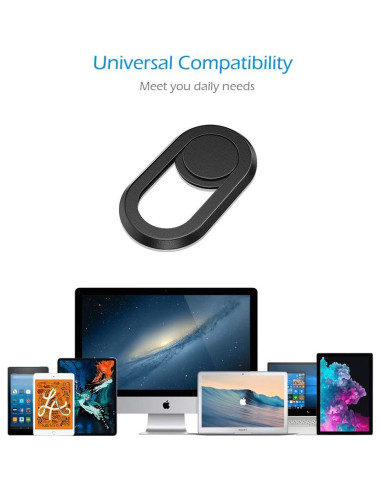 Cubierta de Webcam CloudValley CV2 - Protección Privacidad Negra