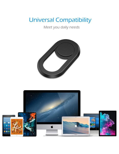 Cubierta de Webcam CloudValley CV2 - Protección Privacidad Negra