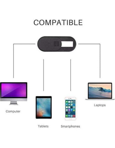 Cubierta de Webcam LUC Ultra Delgada - Paquete de 6 Unidades