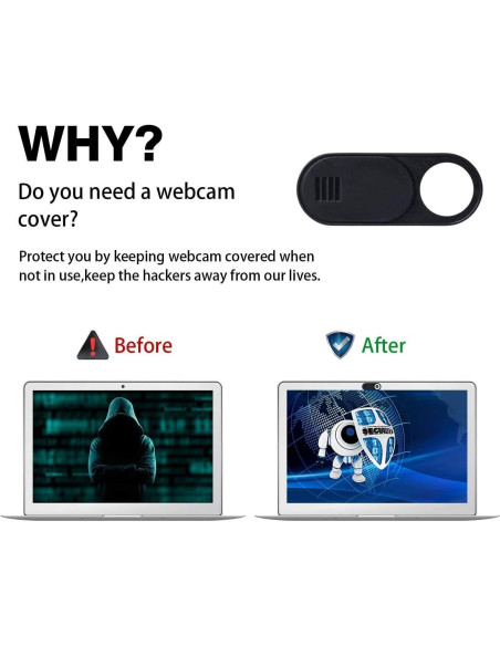 Cubierta de Webcam LUC Ultra Delgada - Paquete de 6 Unidades