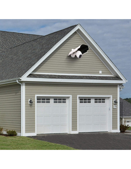 Cubierta para cámara Uogw blanca, protección sol y lluvia, 27x14cm