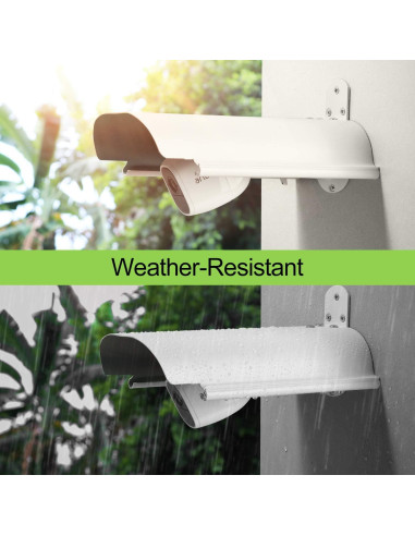 Cubierta para cámara Uogw blanca, protección sol y lluvia, 27x14cm