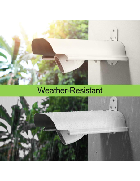 Cubierta para cámara Uogw blanca, protección sol y lluvia, 27x14cm