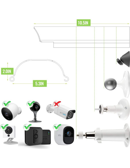Cubierta para cámara Uogw blanca, protección sol y lluvia, 27x14cm