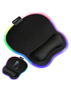 Alfombrilla de Ratón Ergonómica RGB The Celly Plug 28.4x23.6cm
