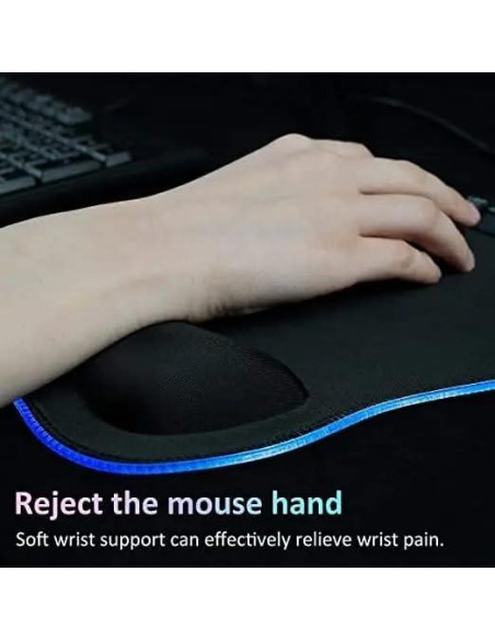 Alfombrilla de Ratón Ergonómica RGB The Celly Plug 28.4x23.6cm Alfombrilla de Ratón Ergonómica RGB The Celly Plug 28.4x23.6cm