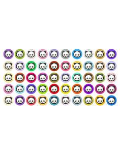 Cubiertas de Webcam Panda StickerTalk - 50 Stickers 9.5mm