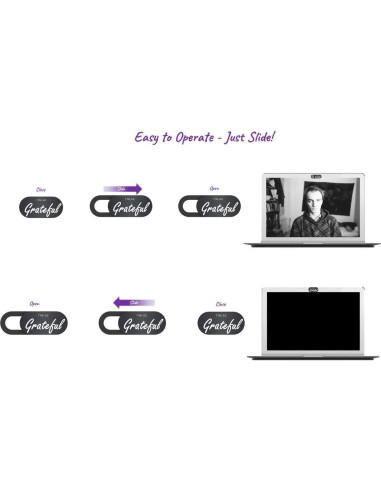 Cubierta de Webcam LoveFromPangaea - 3 Piezas, Protección Privacidad