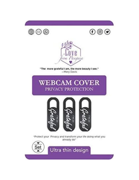 Cubierta de Webcam LoveFromPangaea - 3 Piezas, Protección Privacidad