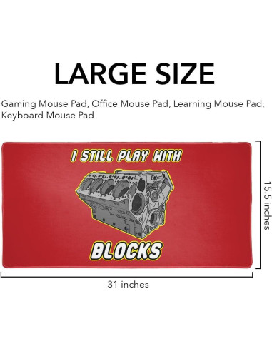 Alfombrilla de Ratón Grande GRÁFICOS Y MÁS 80x40 cm Antideslizante