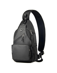 Bolsa Cruzada Javolto Negra con Correa Ajustable y Espacio Amplio