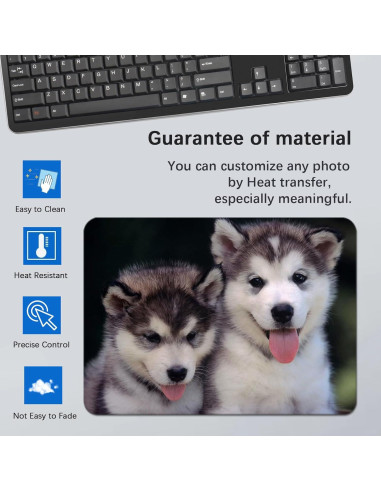 20 Alfombrillas de Ratón Blancas ORJ 24x20cm Personalizables