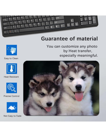 20 Alfombrillas de Ratón Blancas ORJ 24x20cm Personalizables