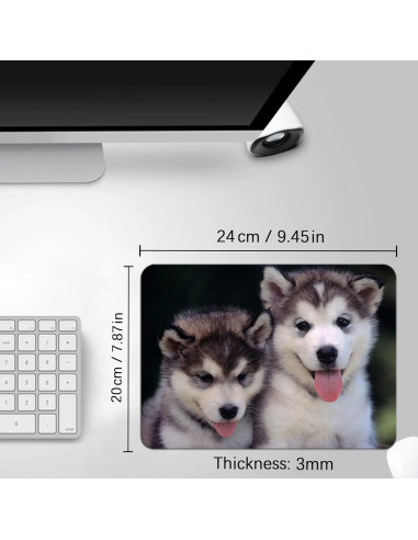 20 Alfombrillas de Ratón Blancas ORJ 24x20cm Personalizables