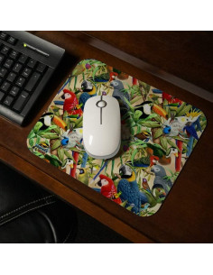 Alfombrilla de Ratón Multicolor Graphics & More Loro Tucán 23.6x19.8cm 2