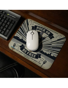 Alfombrilla de Ratón Rock On Be Free Graphics & More 23.6x19.8cm 2