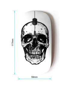 Ratón Inalámbrico Óptico KOOLmouse Ergonomico Blanco Negro 2