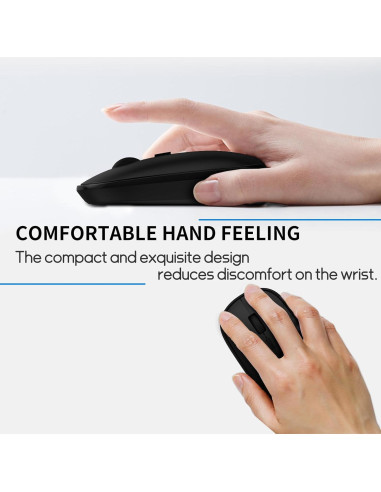 Ratón Inalámbrico Pequeño SHUNJINRUN 2400 DPI Silencioso