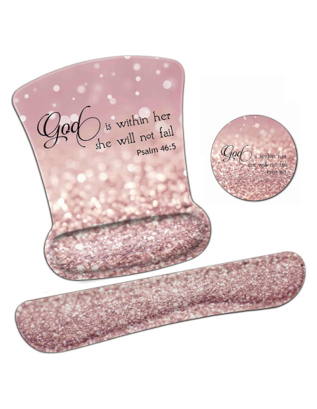 Juego de Soporte de Muñeca Ergonómico Yuxcfhjfe con Alfombrilla Juego de Soporte de Muñeca Ergonómico Yuxcfhjfe con Alfombrilla