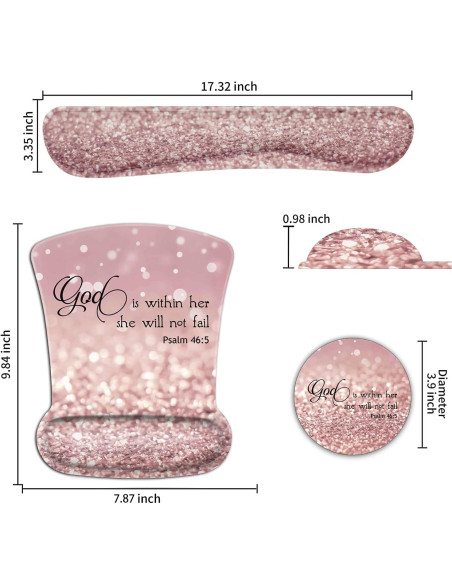 Juego de Soporte de Muñeca Ergonómico Yuxcfhjfe con Alfombrilla Juego de Soporte de Muñeca Ergonómico Yuxcfhjfe con Alfombrilla