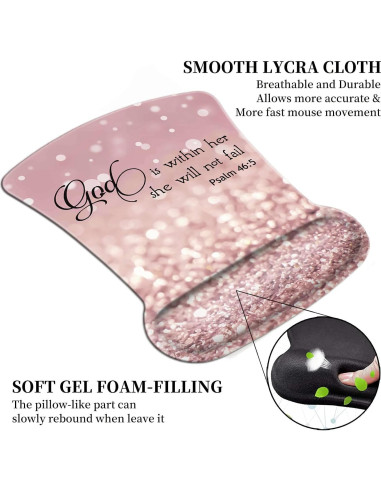 Juego de Soporte de Muñeca Ergonómico Yuxcfhjfe con Alfombrilla