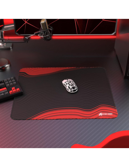 Alfombrilla de Ratón Gaming MAMBASNAKE CM02 25.4x12.7cm Negro Rojo